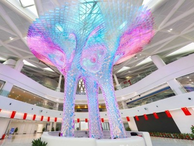 炫科技|襄阳科技馆艺术装置—亚克力雕塑生命树
