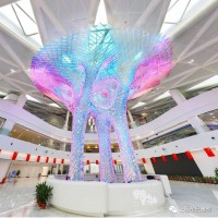 炫科技|襄阳科技馆艺术装置—亚克力雕塑生命树