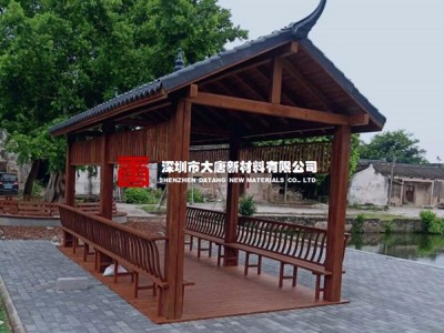 东莞蓝色ASA树脂瓦_仿古滴水瓦配件_1050MM耐砸型图3