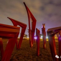 周口千帆竞渡不锈钢雕塑 临港海岸烤漆摆件