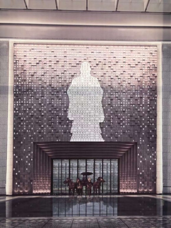 宝山研究院大殿孟子雕塑 儒家建筑人物雕塑案例赏析