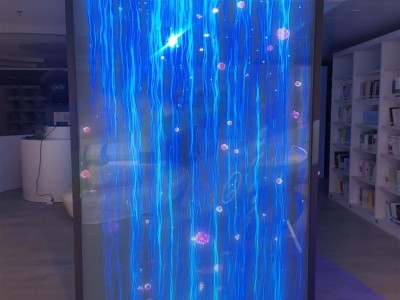 广东全息膜投影橱窗广告 不透明背投膜深灰、浅灰、乳白投影膜