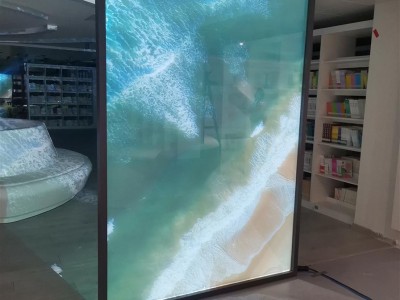 投影膜裸眼3d全息投影，橱窗广告展示全息投影设备橱窗广告膜图2