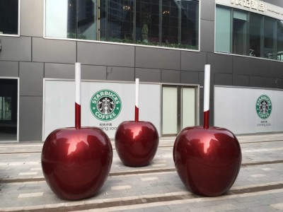 吉安嘉年华主题樱桃雕塑 采摘园水果雕塑制作