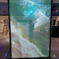广东全息膜投影橱窗广告 不透明背投膜深灰、浅灰、乳白投影膜