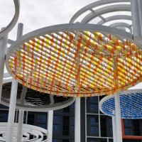 上海工厂供应 广场雕塑 灯光圆环不锈钢雕塑小品