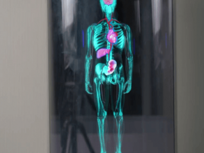 21.5英寸仿真数字人展台-虚拟全息人