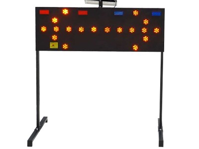 黑色太阳能导向牌 道路施工电子导向灯 交通设施厂家