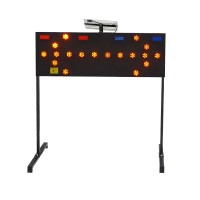 黑色太阳能导向牌 道路施工电子导向灯 交通设施厂家