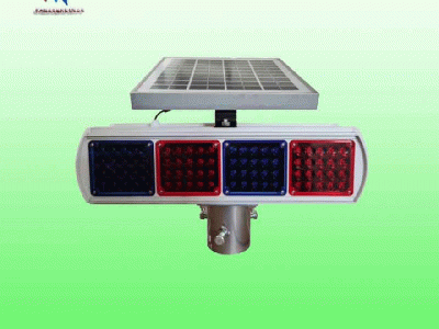 厂家直销分体式太阳能爆闪灯,交通警示灯