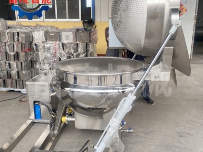 全自动翻筐出料卤煮锅 蔬菜海鲜漂烫锅 酱牛肉翻篮炒锅图1