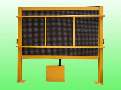 施工车升降警示屏支持定制 车载升降显示屏厂家图1