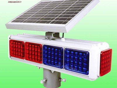 温州太阳能十灯爆闪灯 分体式交通爆闪警示灯价格交通设施图1