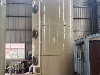 工业用酸碱废排除 pp喷淋塔 废除臭净化设备图3