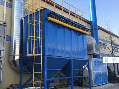 斜插式覆膜焊烟滤筒除尘器 有机废理图2