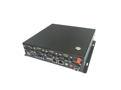 双网口无扇微型工控主机多串口RS232