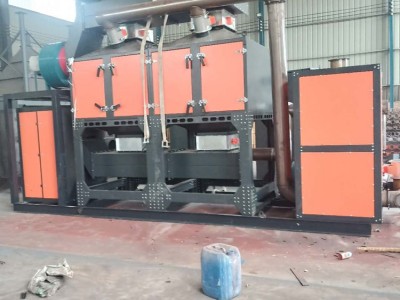 工业塑料橡胶烟废理环保设备 催化燃烧装置机械图4