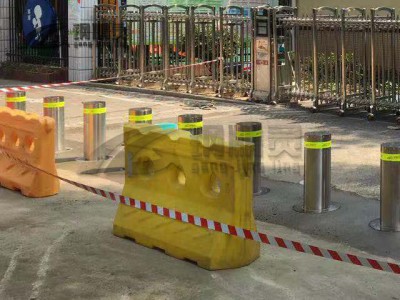 江夏学校升降柱 武汉智能电动摇控防撞桩图2