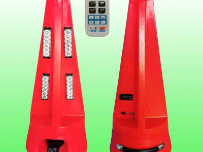 200瓦声光路锥报警器价格道路施工声光警示路锥图图4