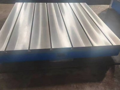 铸铁地板底座-大型铸铁试验平台加工-多块拼接试验地板生产厂家图2