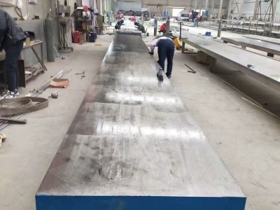 铸铁底座设计-试验铁底座加工-电机试验工作台生产厂家图1