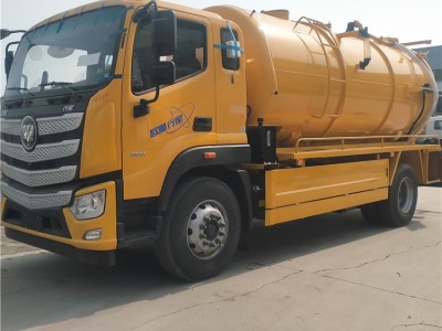 山东福田疏通10+5大型清洗吸污车厂家价格多少钱一辆