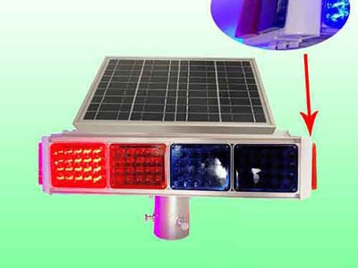 衡水太阳能四面爆闪灯 铝壳爆闪警示灯厂家直供图1