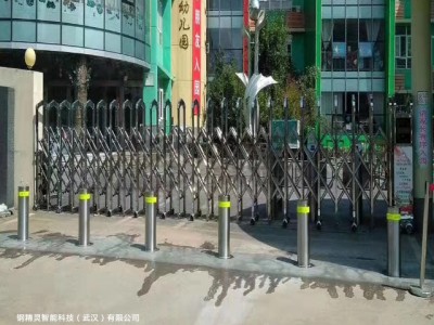 武汉钢精灵升降路桩 可移动路桩图片 学校阻车路桩图2
