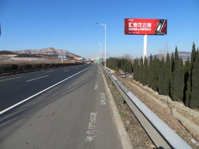 青岛高速广告牌 单立柱跨线桥广告位图2