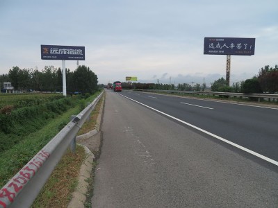 G20青银高速潍坊广告牌 单立柱跨线桥广告位图3