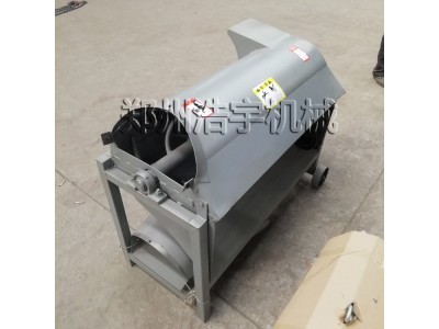 浩宇小型菌包破袋机平菇猴头菇废菌袋去膜机器