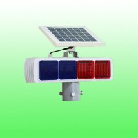 塑壳太阳能爆闪灯 太阳能红蓝爆闪灯交通设施厂家