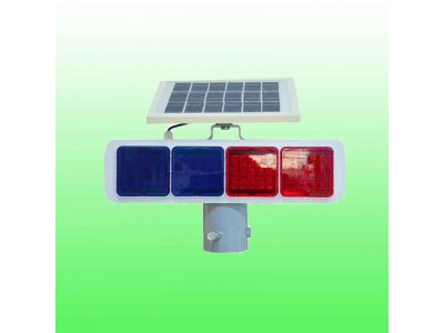 塑壳太阳能爆闪灯 太阳能红蓝爆闪灯交通设施厂家图2