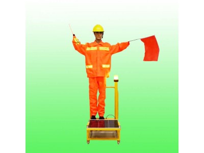道路施工保通员 太阳能摇旗机器人交通设施报价图1