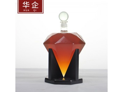 河北华企吹制小提琴酒瓶高硼硅玻璃工艺酒瓶定制威士忌醒酒器包装厂图2