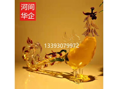 河北华企吹制小提琴酒瓶高硼硅玻璃工艺酒瓶定制威士忌醒酒器包装厂图4