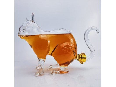 河北华企手工艺酒瓶高硼硅玻璃工艺酒瓶十二生肖动物酒瓶包装厂家图3