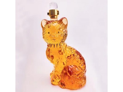 河北华企小鹿酒瓶高硼硅玻璃艺术酒瓶十二生肖酒瓶玻璃酒瓶包装图2