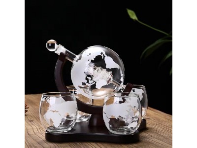 河北华企手工艺酒瓶威士忌醒酒器定制玻璃工艺酒瓶大容量泡酒瓶图2