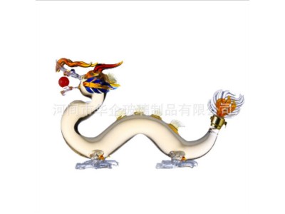 河间华企吹制玻璃酒瓶飞机酒瓶定制玻璃酒瓶动物泡酒器厂