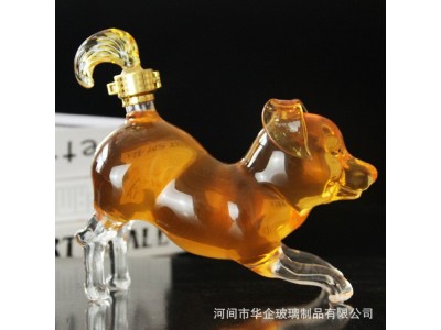 河北华企手工艺吹制玻璃酒瓶高硼硅玻璃工艺酒瓶定制玻璃泡酒瓶厂家图3