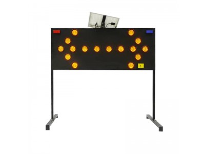 1500型太阳能导向牌 双向太阳能导向灯交通设施厂家图1