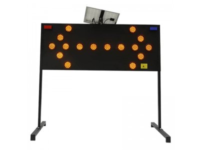 1500型太阳能导向牌 双向太阳能导向灯交通设施厂家图2