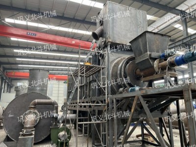 回转式河道污泥炭化机绿色节能生物质炭化炉图1