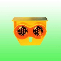 太阳能同频警示灯 波形护栏雾灯仿生