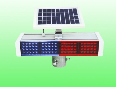 铝壳太阳能警示灯 红蓝爆闪灯led警示灯生产厂家