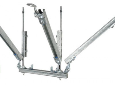 电缆桥架抗震支架 高强度 受力稳定 安装便捷