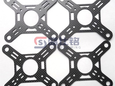 3K碳纤维板斜纹 航模无人机架机翼 厚度0.2-12mm可CNC加工