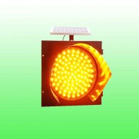 太阳能黄闪信号灯