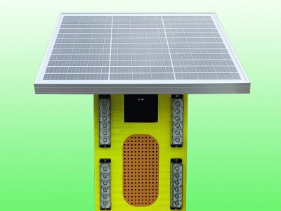 太阳能毫米波雷达机动车超速声光预警报警器